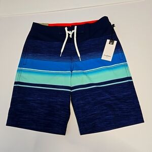 Goodfellow Men's Blue Striped Swim Shorts NWT Size S